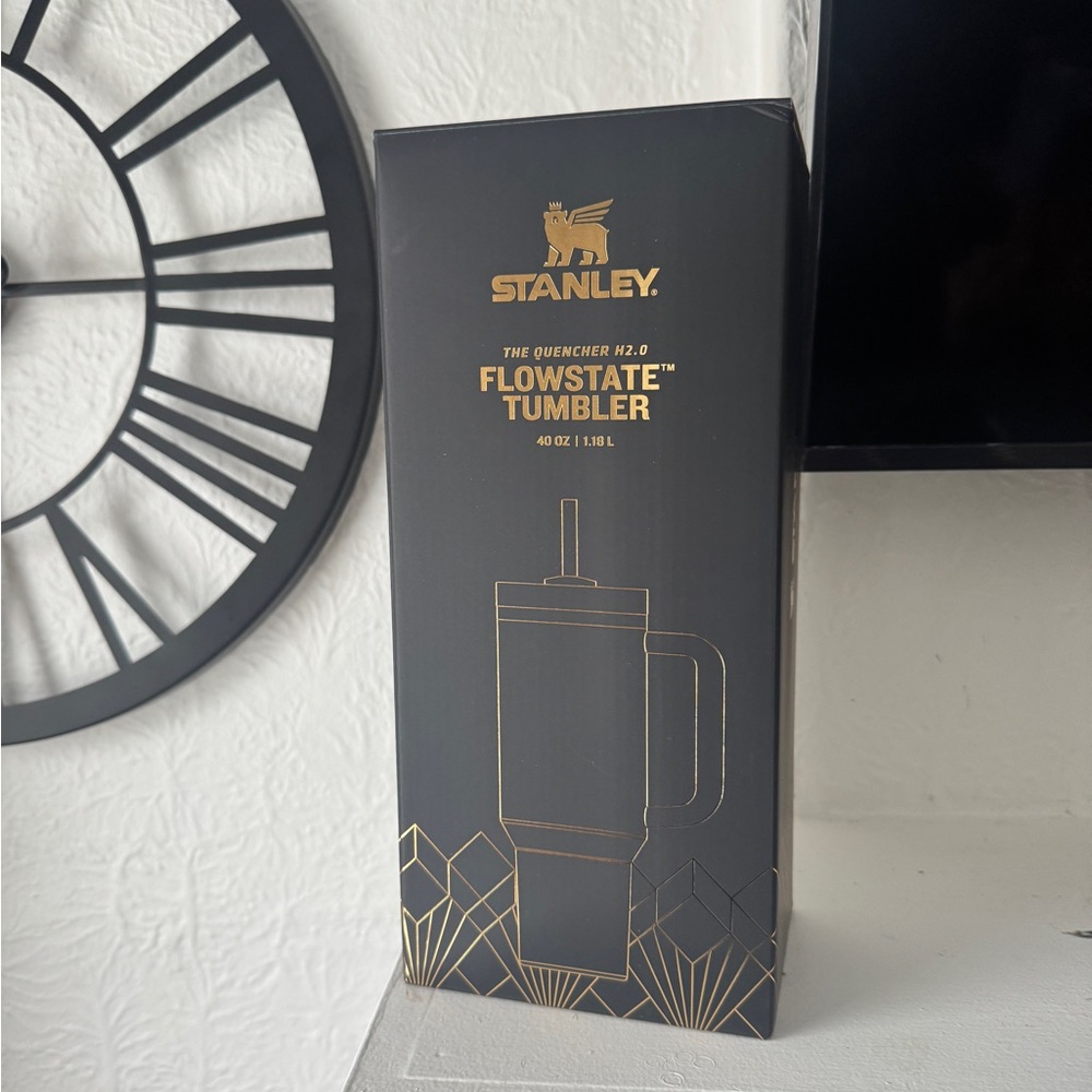 Stanley Black and Gold Travel Mug - Picture 3 of 6